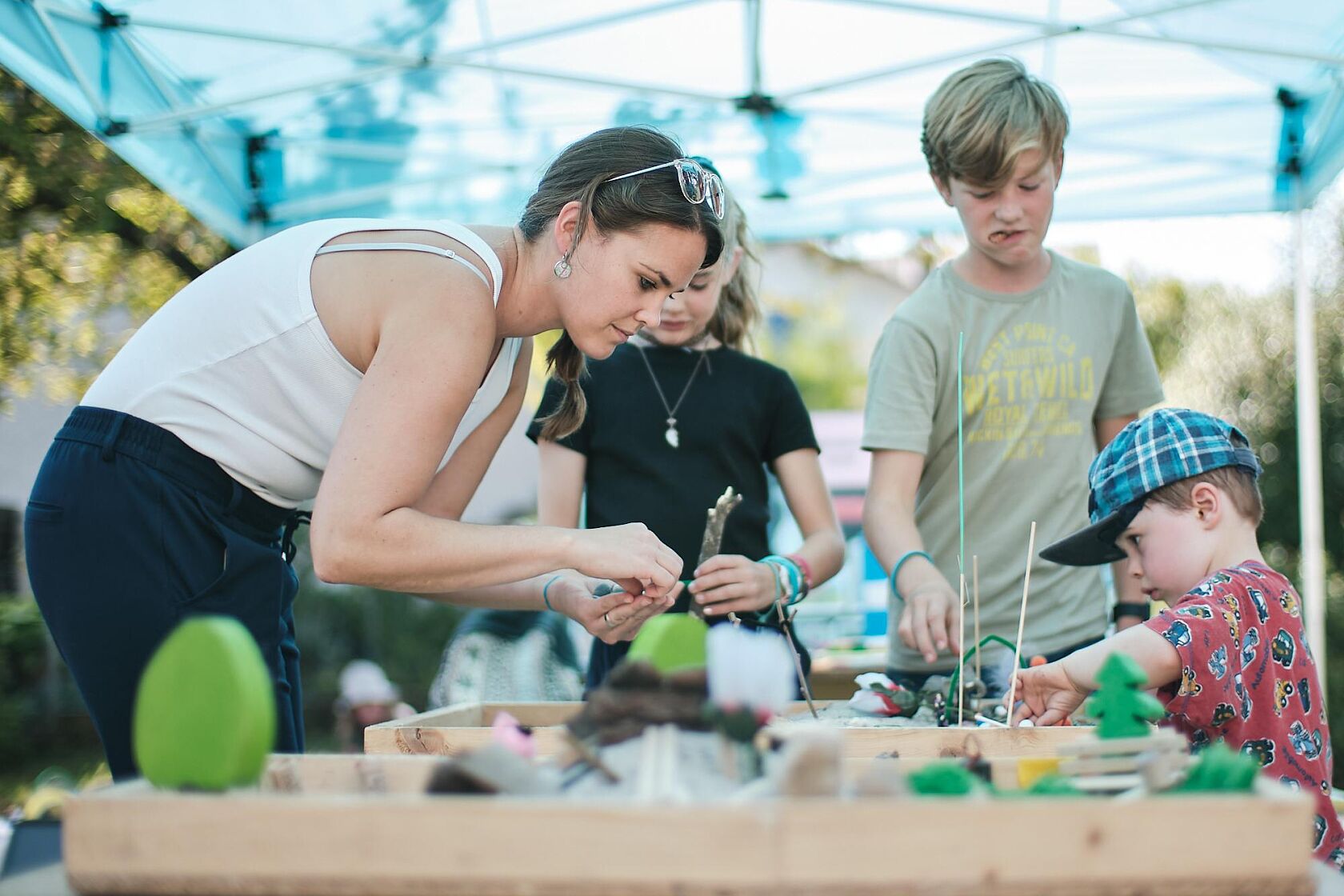 Generationen Partizipation Kinder und Erwachsene Spielplatz